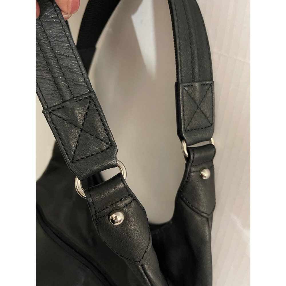 Gun Tote'n‎ Mamas Black Leather Concealed Carry Shoulder Bag RFID CCW Purse - Picture 7 of 16
